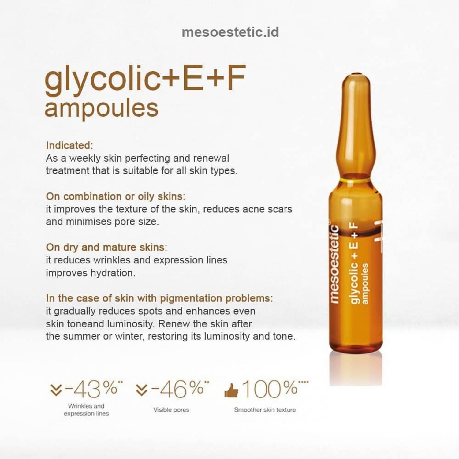 mesoestetic Glycolic + E + F Ampoules - Dr. Pen Store - mesoestetic Buy Genuine Dr Pen Products with Trust