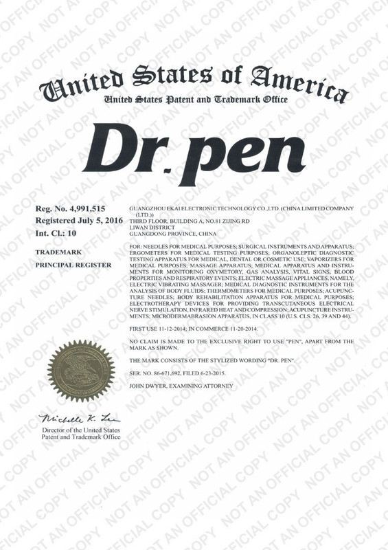 Dr. Pen Certificate - Buy Genuine Dr Pen Products with Trust